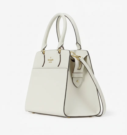 NWT Kate Spade Madison Medium Leather Satchel/Crossbody In Meringue
