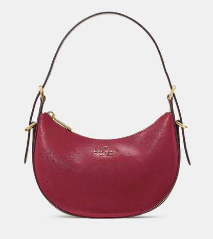 NWT Kate Spade Nova Textured Patent Leather Crescent Shoulder Bag