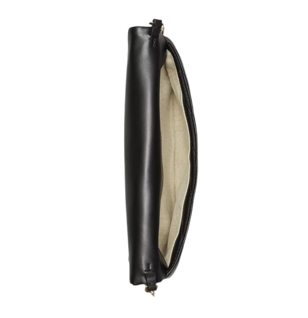 NWT Tory Burch Kira Chevron Black Clutch/Shoulder Bag With Dust Bag