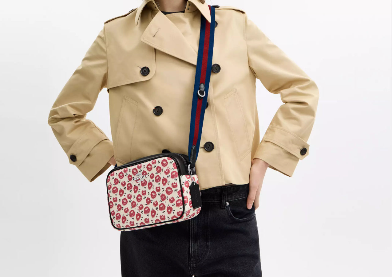 NWT Coach Medium Jamie Camera Bag With Floral Print