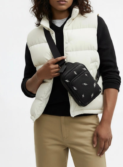 NWT Coach Unisex Racer Sling Pack In Smooth Calf Leather