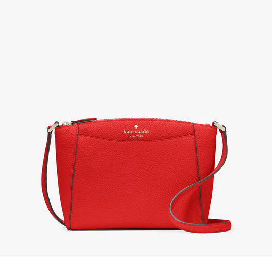 NWT Kate Spade Leather Monica Small Crossbody Bag In Red