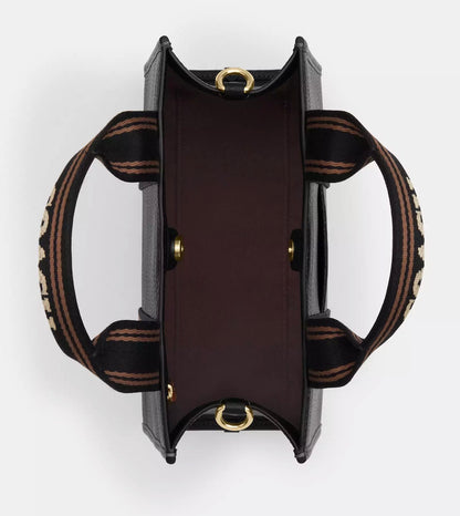 NWT Coach Leather Smith Tote Bag 24 in Black