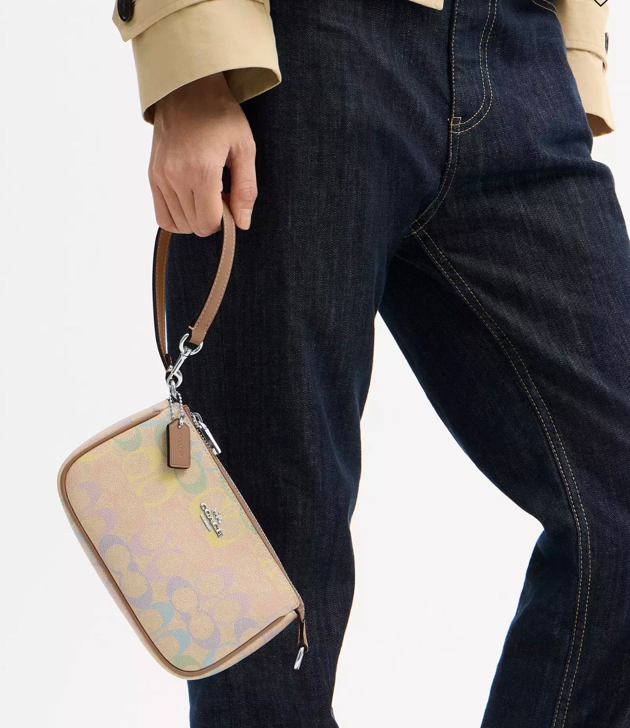 NWT Coach Nolita 19 In Rainbow Signature Canvas