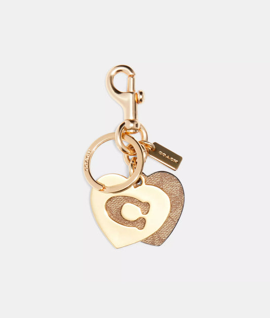 Coach Signature Hearts Key ring For Wallets, Purses, Bags