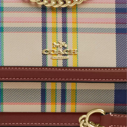 NWT Coach Klare Crossbody Bag With Plaid Print In Jacquard & Leather