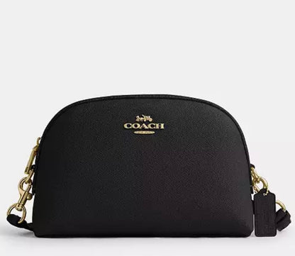 COACH Leather Madi Crossbody Bag Black