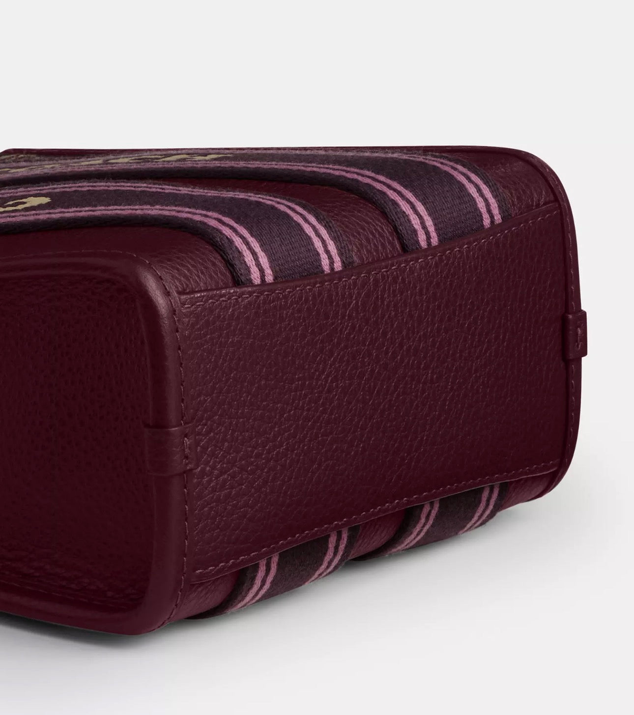 NWT Coach Smith Mini Leather Tote In Dark Wine