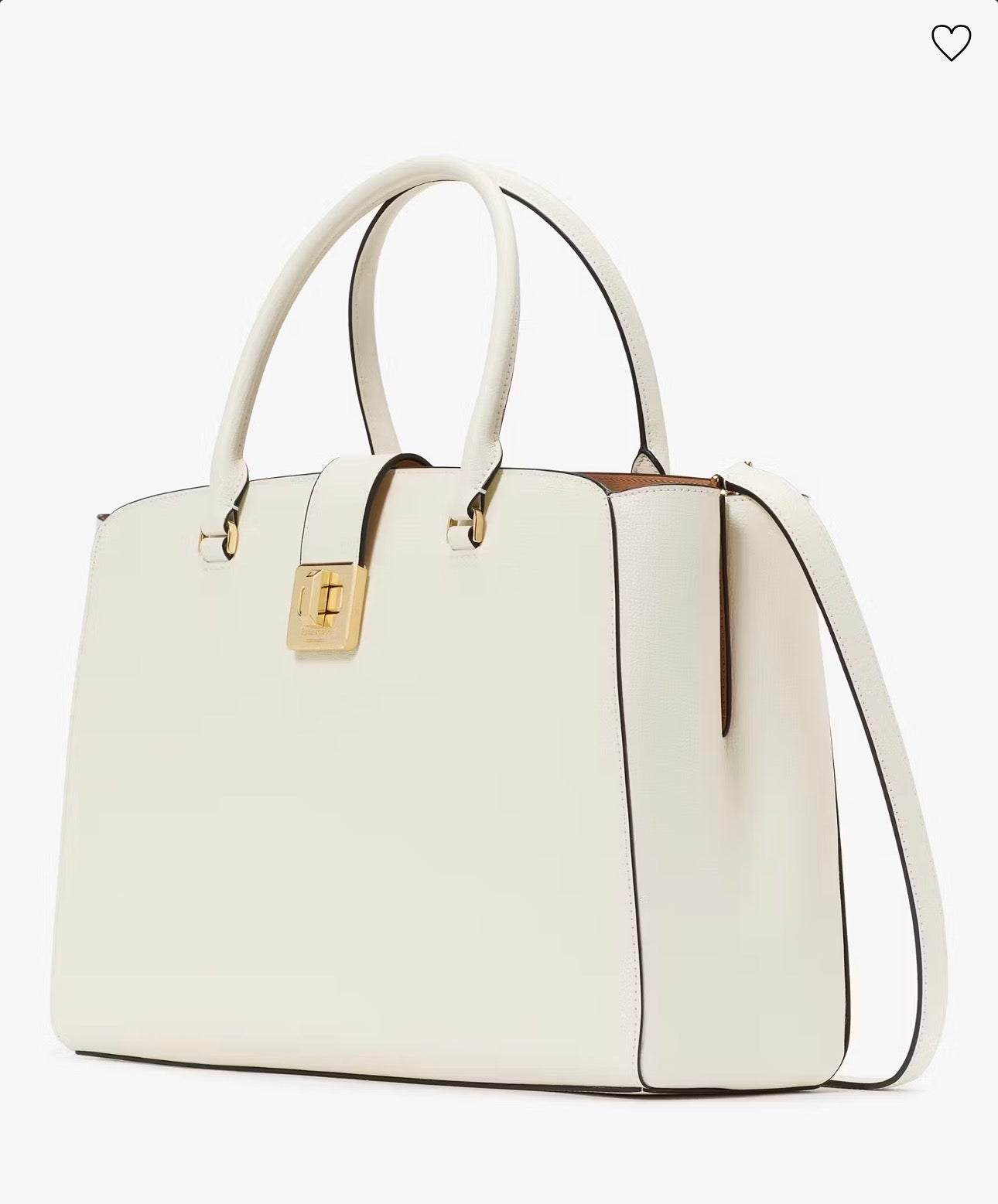 NWT Kate Spade Phoebe Commuter Leather Tote In Meringue