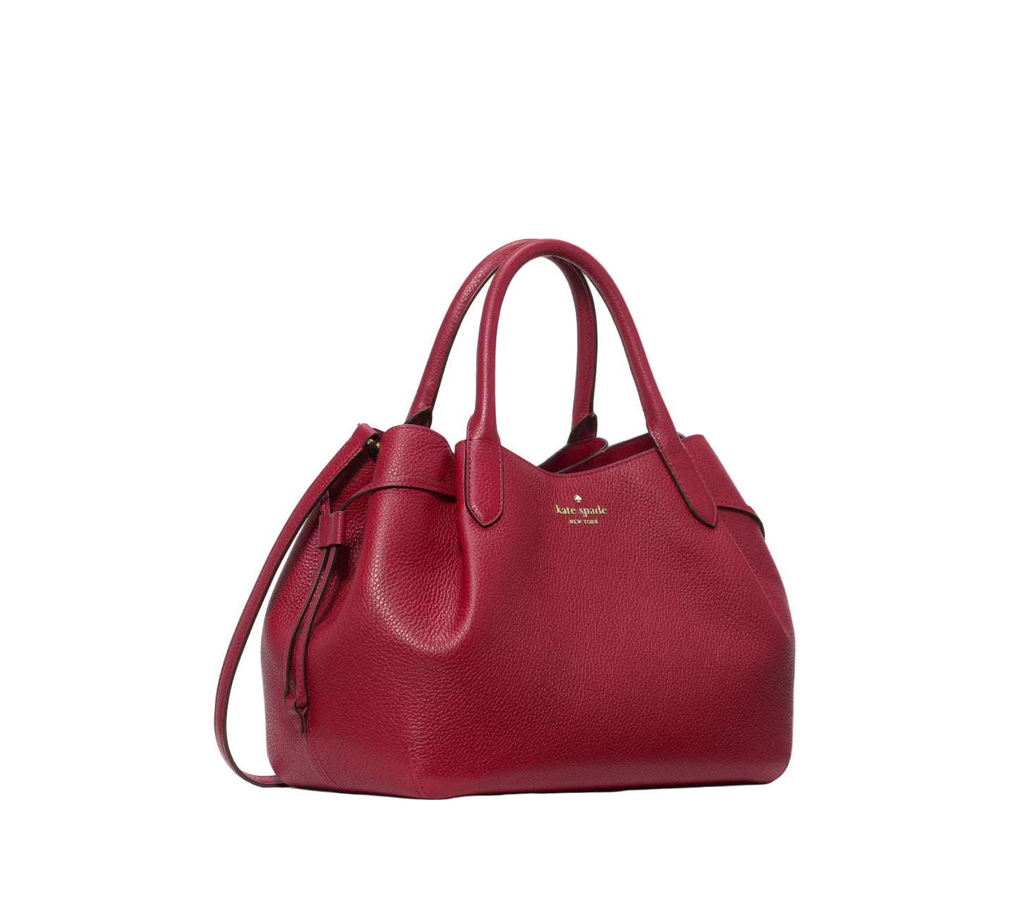 NWT Kate Spade Large Leather Dumpling Satchel In Red