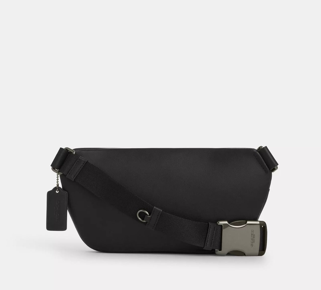 NWT Coach Unisex Elias Belt Bag In Signature Canvas & Smooth Leather