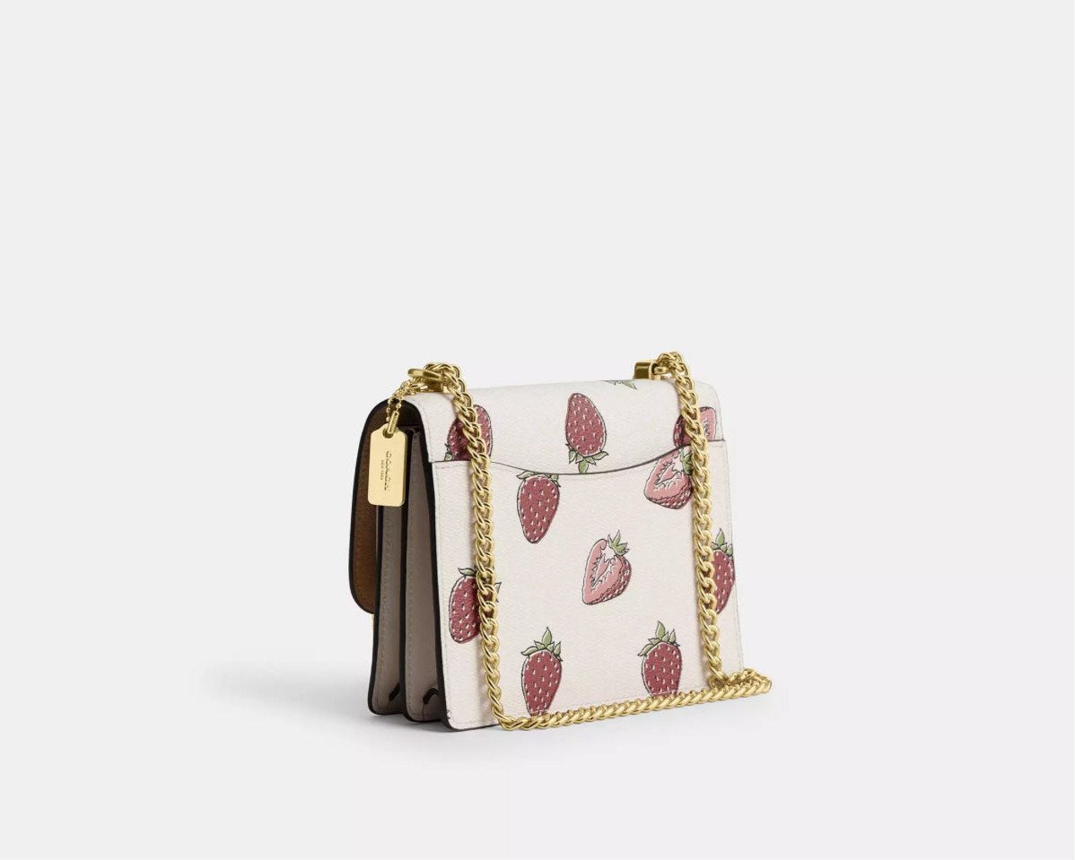 NWT Coach Mini Klare Crossbody Bag With Strawberry Print