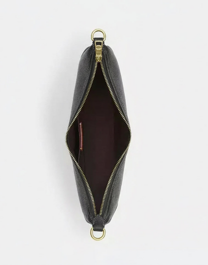 Coach Aria Shoulder/Crossbody Leather Bag In Gold/Black