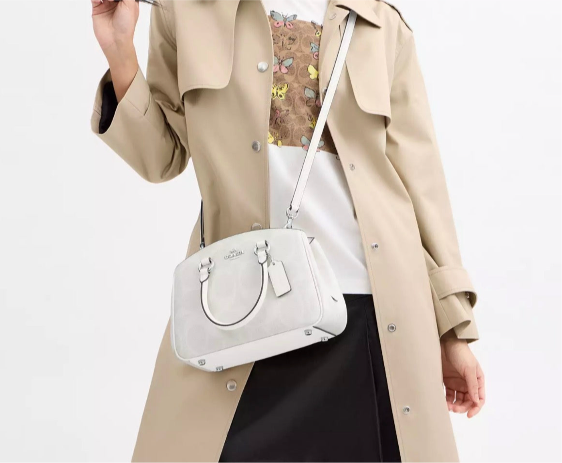 NWT Coach Savannah Small Carryall  Bag In Signature Canvas