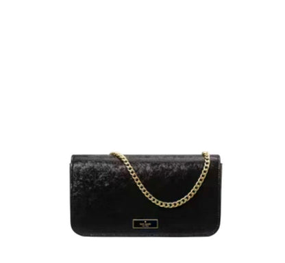 NWT Kate Spade Bridget Crinkle Patent Mini Crossbody In Black