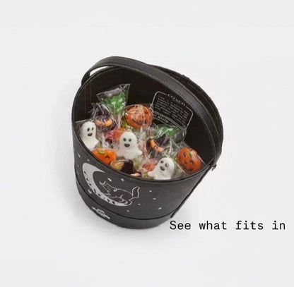 NWT Coach Trick Or Treat Bucket With Halloween Cat