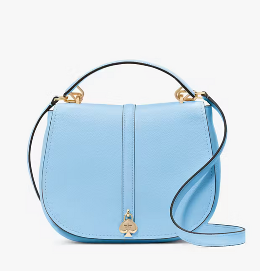 NWT Kate Spade Kayla Pebbled Leather Saddle Bag