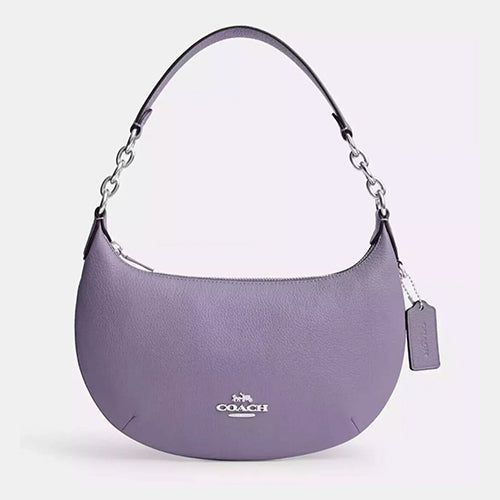 Coach Medium Payton Hobo Leather Handbag in Light Violet