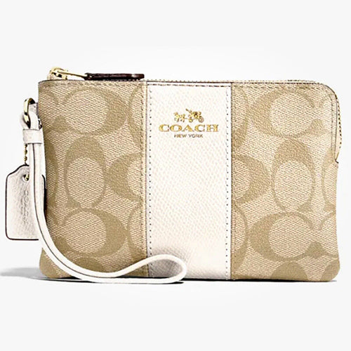 White coach wallet wristlet sale