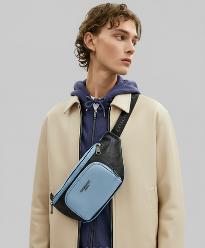 NWT Coach Racer Small Belt Bag In Maxi Signature Canvas