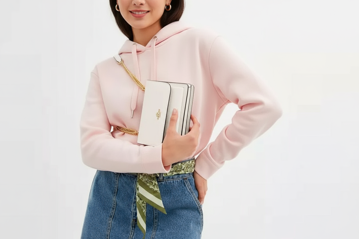 NWT Coach Mini Klare Crossbody Leather Bag In Gold/Chalk