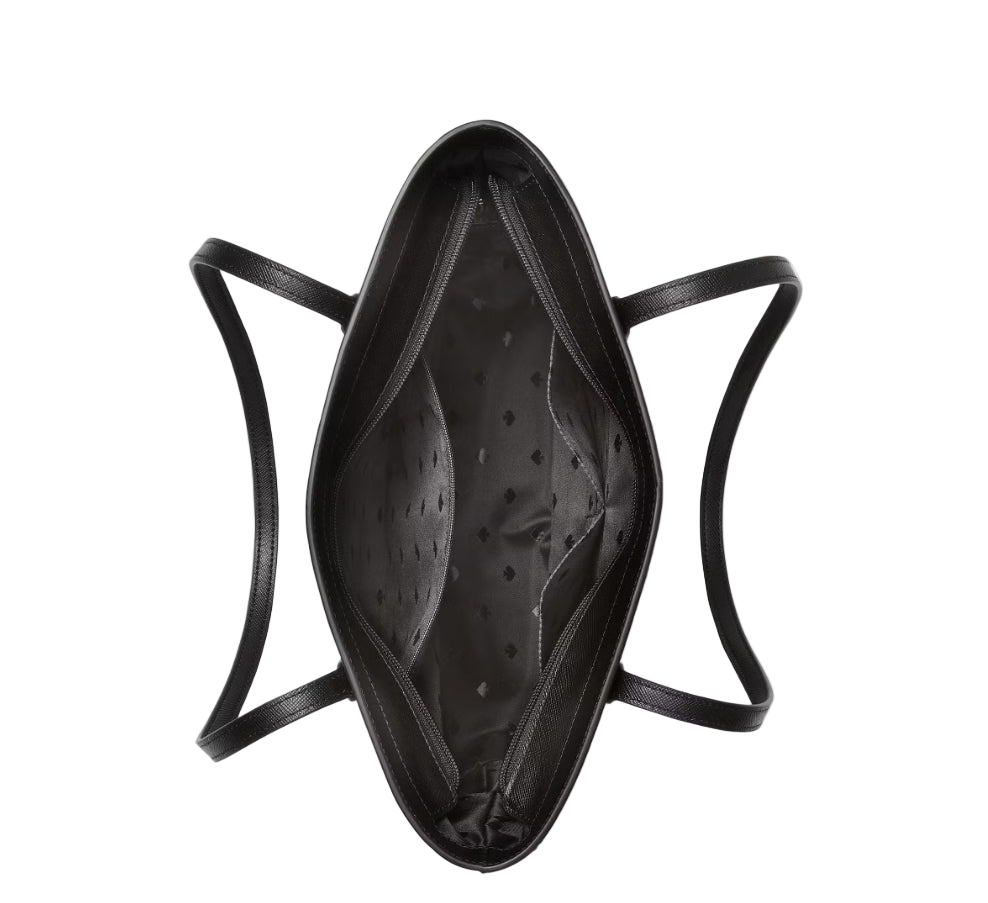 NWT Kate Spade Leather Jana Tote Zipper closure In Black