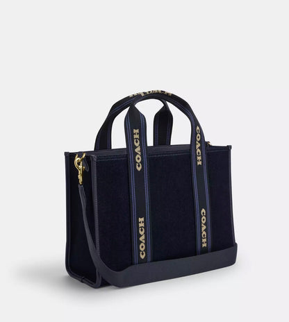 NWT Coach Smith Tote Bag In Gold/Dark Denim Gold Multi