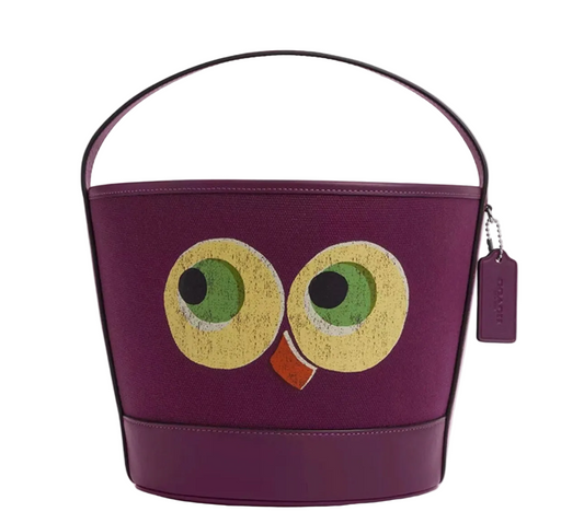 NWT Coach Trick Or Treat Bucket With Halloween Owl