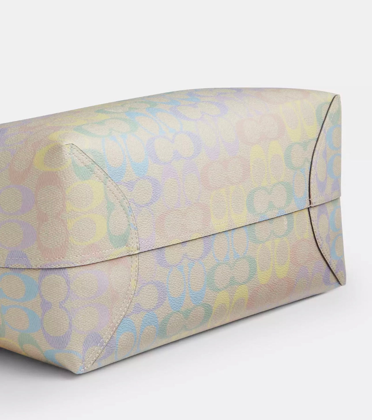 NWT Coach City Tote In Rainbow Signature Canvas