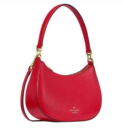 NWT Kate Spade Paige Convertible Medium Leather Crossbody In Red
