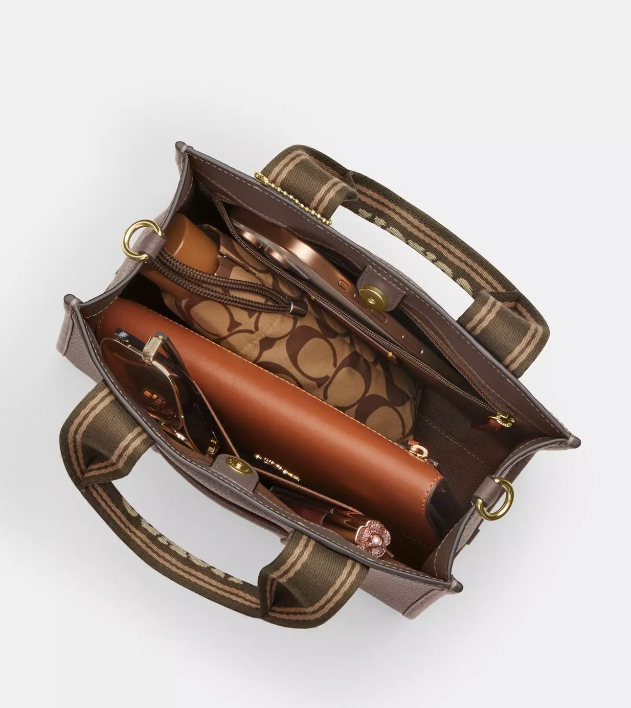 NWT Coach Leather Smith Tote Bag 24 in Dark Stone