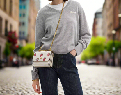 NWT Coach Mini Klare Crossbody Bag With Strawberry Print