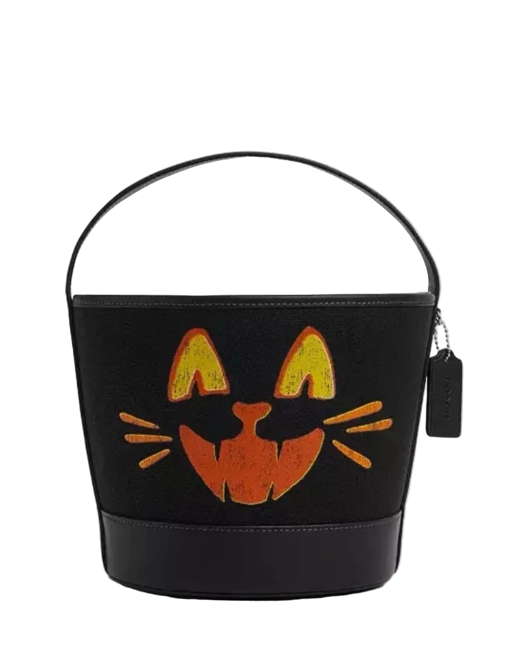 NWT Coach Trick Or Treat Bucket With Halloween Cat