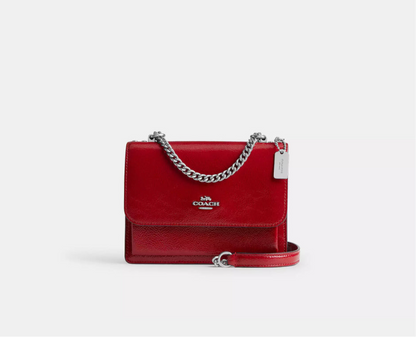 Coach Mini Klare Leather Crossbody Bag In Red