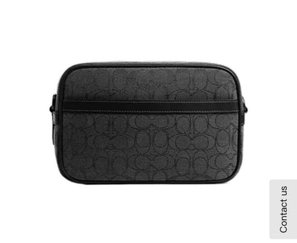 NWT Coach Camera Bag In Signature Jacquard In Black