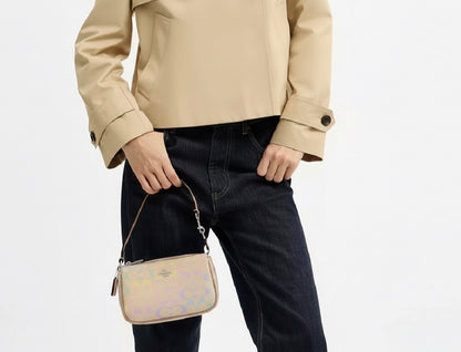 NWT Coach Nolita 19 In Rainbow Signature Canvas