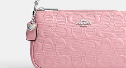 NWT Coach Nolita 19 Signature Leather Bag With Heart Charm In Pink