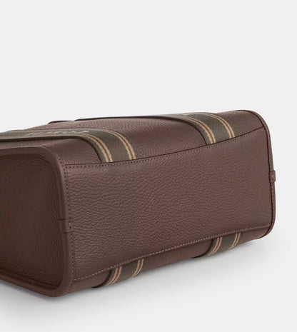 NWT Coach Leather Smith Tote Bag 24 in Dark Stone