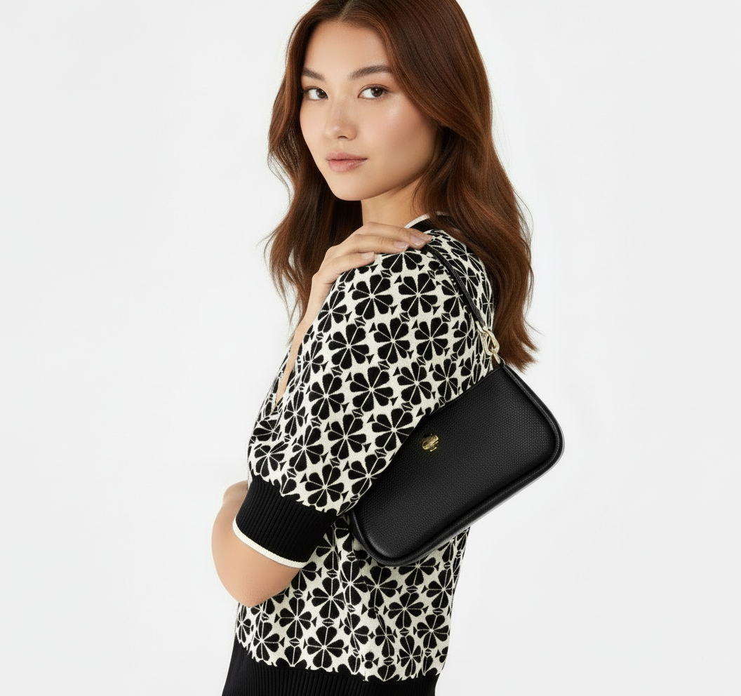 NWT Kate Spade Kayla Convertible Wristlet/Shoulder Bag In Black