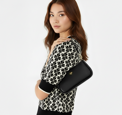 NWT Kate Spade Kayla Convertible Wristlet/Shoulder Bag In Black