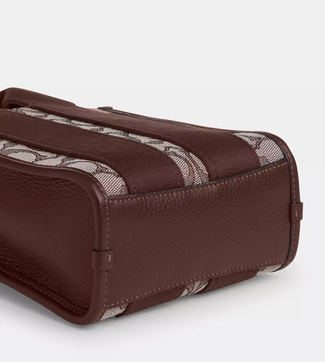 NWT Coach Smith Mini Tote In Signature Jacquard & Leather