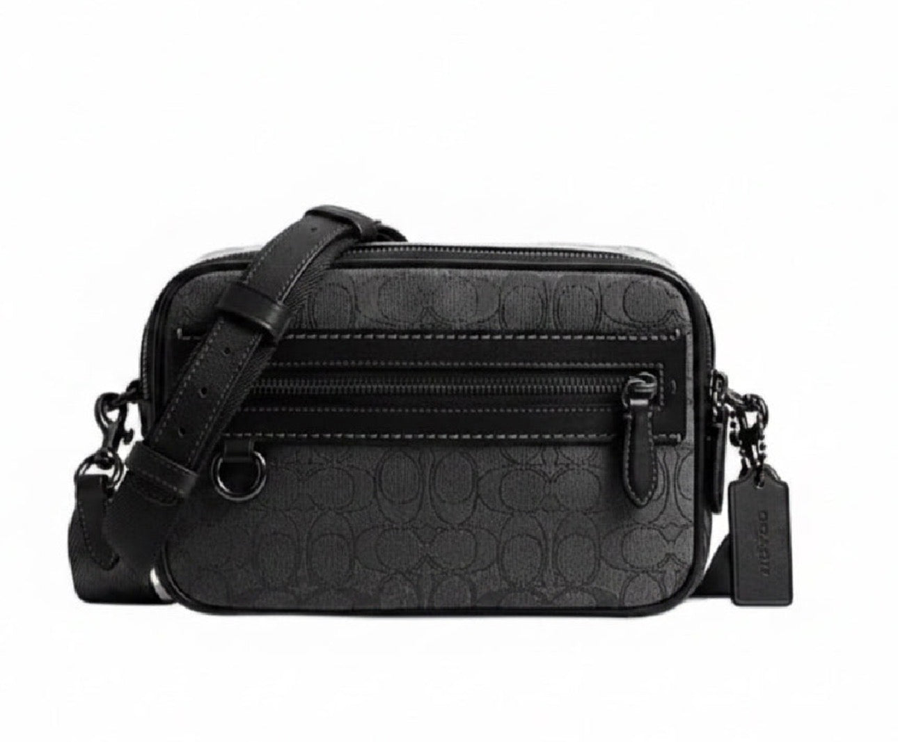 NWT Coach Camera Bag In Signature Jacquard In Black
