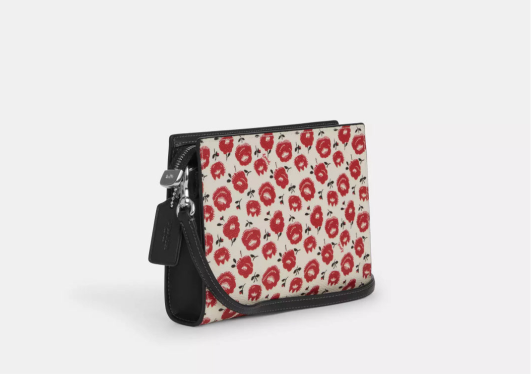 NWT Coach Slim Crossbody Bag With Floral Print