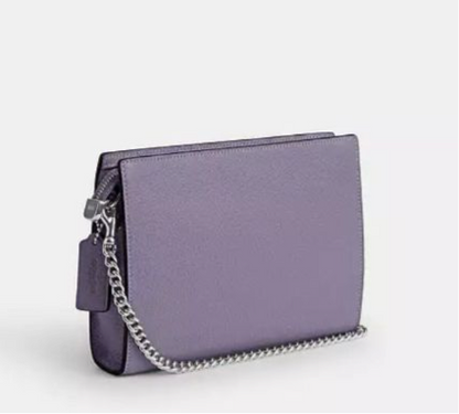 Coach Leather Slim Crossbody Violet