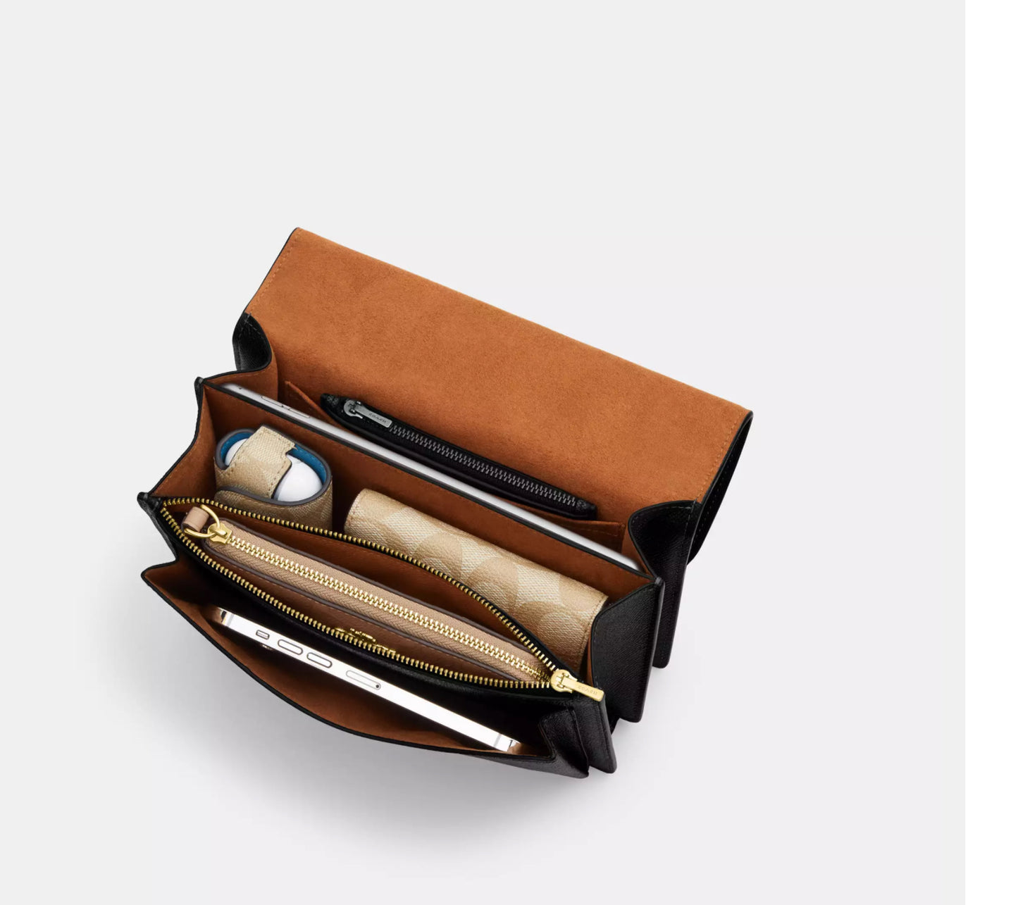 NWT Coach Klare Crossbody Leather Bag With Leopard Print & Signature Canvas