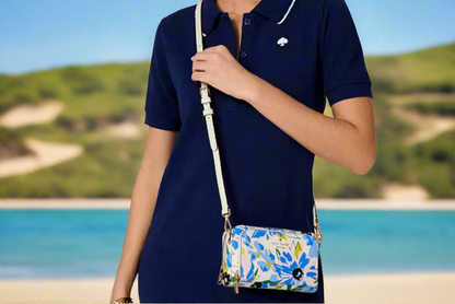 NWT Kate Spade Staci Floral Dual Zip Around Mini Crossbody/Clutch KK903