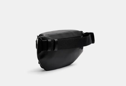 NWT Coach Men's Track Belt Bag In Smooth Leather In Gunmetal/Black