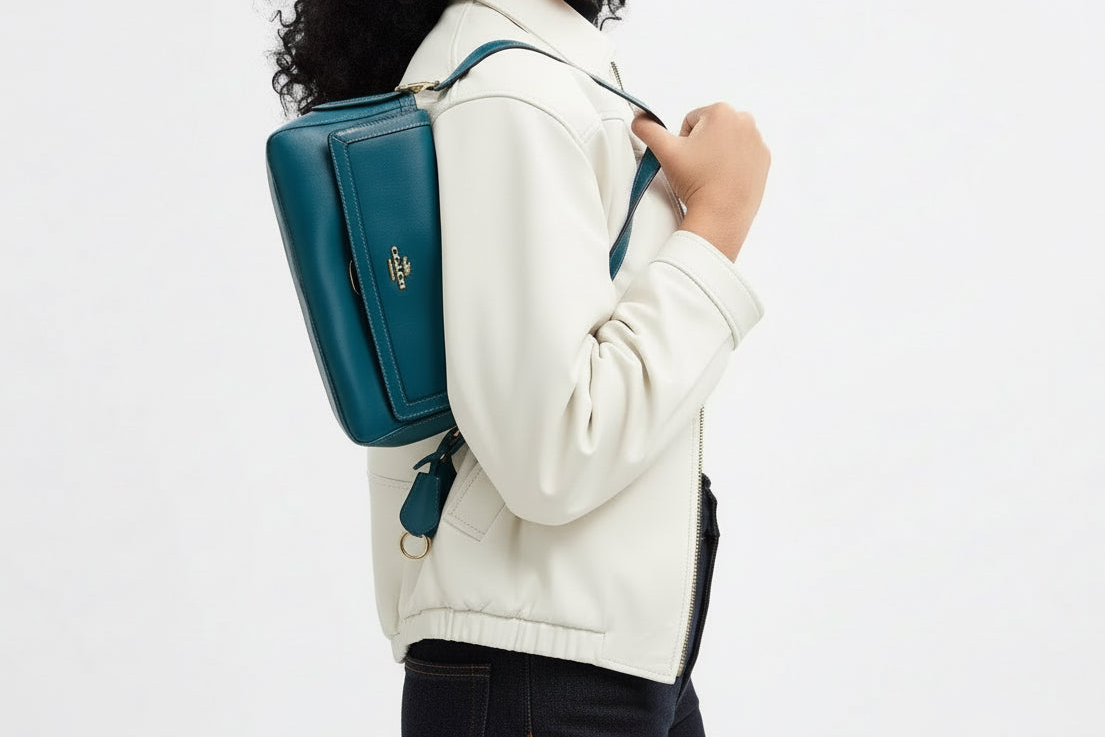 NWT Coach Etta Small Flap Leather Shoulder Bag