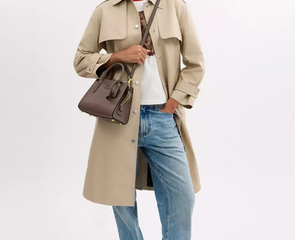 NWT Coach Medium Andrea Carryall Crossbody Leather Bag