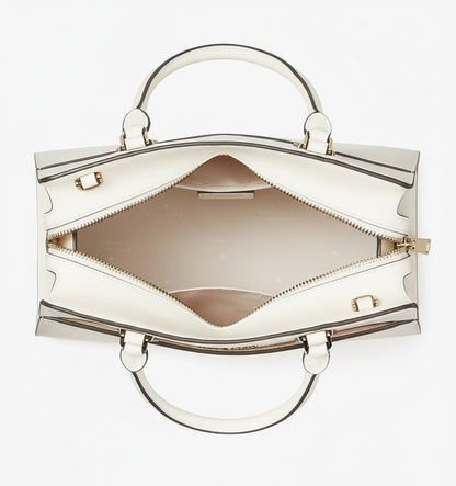 NWT Kate Spade Madison Medium Leather Satchel/Crossbody In Meringue